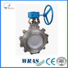 China new product bronze butterfly valve double flange type